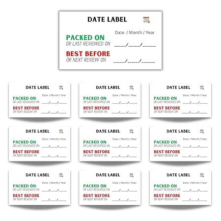 Date labels for expiry and leftovers