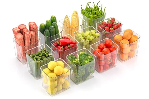 Fridge organizer bin for Eat First shelf