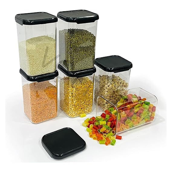 Airtight pantry storage containers set