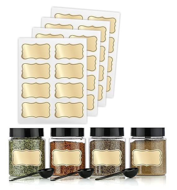 Waterproof kitchen labels for containers